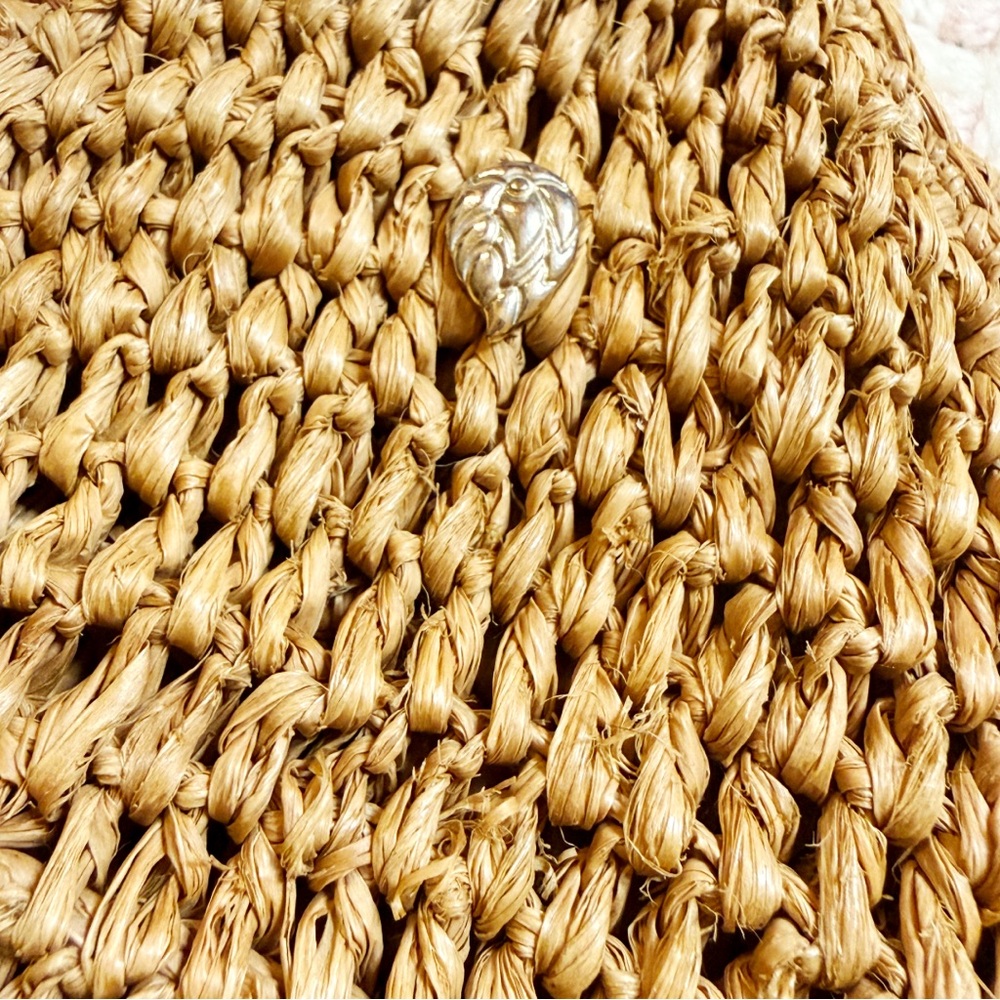 RARE Helen Kaminski Handwoven Raffia Bucket Bag - Vintage Australian Made - Picture 4 of 7